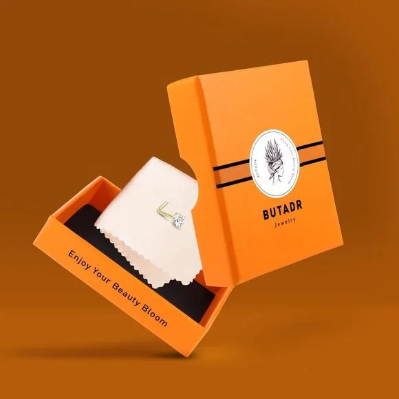 14K Gold Nose Studs with CZ, Hypoallergenic, 1.5-3MM, Unisex Jewelry - Picture 7 of 7